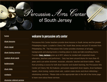 Tablet Screenshot of percussiveartscenterofphiladelphia.com